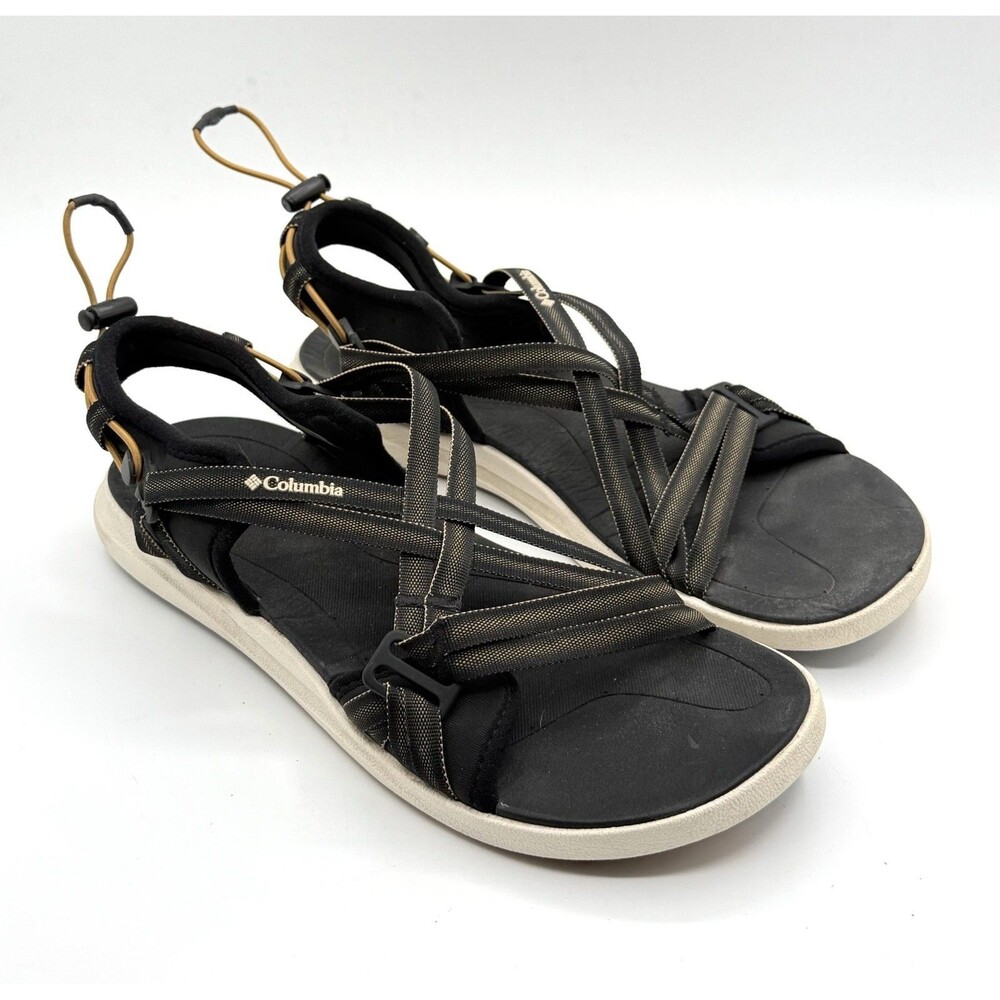 Columbia Black Women's Sport Sandal Size Strappy Outdoor Hiking 10 Adjustable